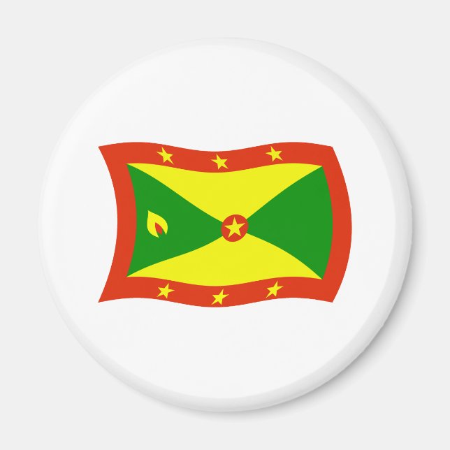 Imã Ímã da Bandeira de Granada (Frente)