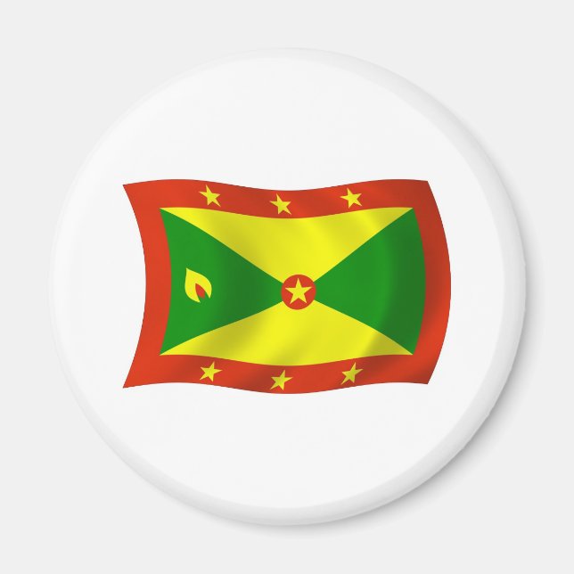 Imã Ímã da Bandeira de Granada (Frente)