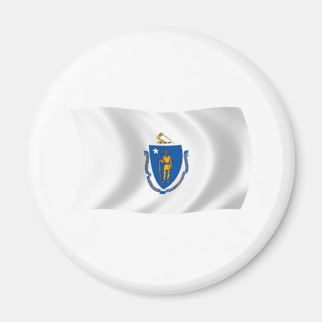 Imã Ímã da Bandeira de Massachusetts (Frente)