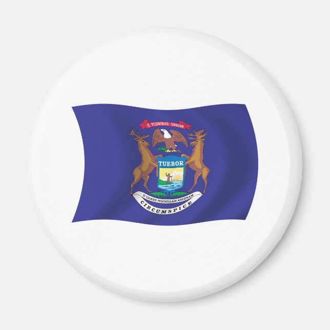 Imã Ímã da Bandeira de Michigan (Frente)
