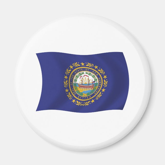 Imã Ímã da Bandeira de New Hampshire (Frente)