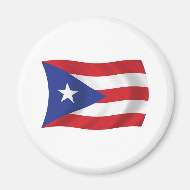 Imã Ímã da Bandeira de Porto Rico (Frente)