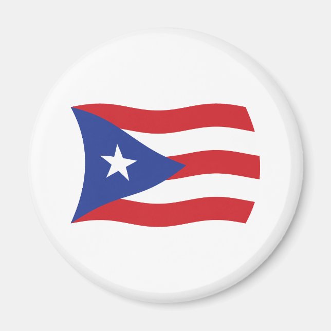Imã Ímã da Bandeira de Porto Rico (Frente)