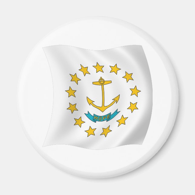 Imã Ímã da Bandeira de Rhode Island (Frente)