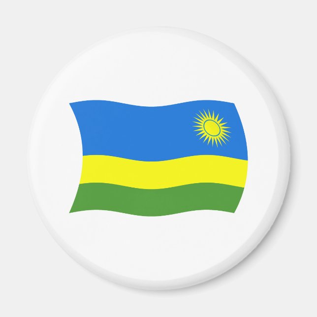 Imã Ímã da Bandeira de Ruanda (Frente)