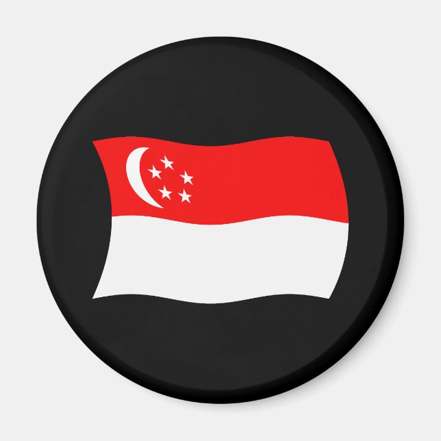 Imã Ímã da Bandeira de Singapura (Frente)