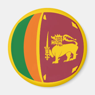 Imã Ímã da bandeira de Sri Lanka Fisheye