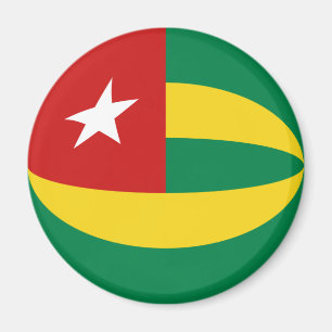 Imã Ímã da bandeira de Togo Fisheye
