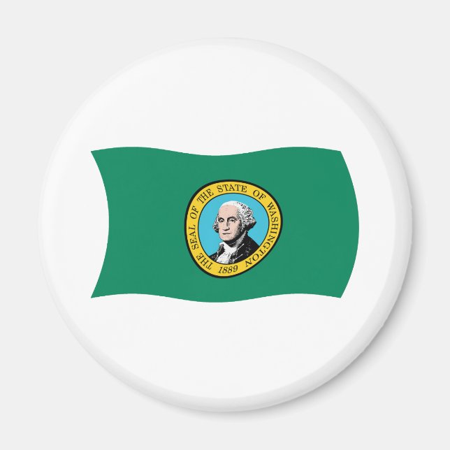 Imã Ímã da Bandeira de Washington (Frente)