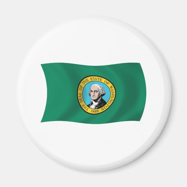 Imã Ímã da Bandeira de Washington (Frente)