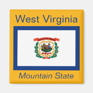 Imã Ímã da bandeira de West Virginia