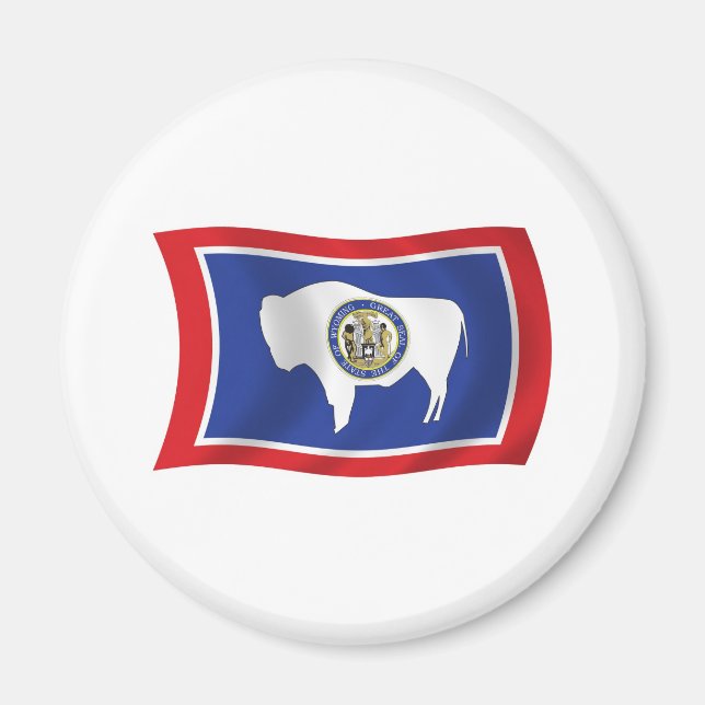 Imã Ímã da Bandeira de Wyoming (Frente)