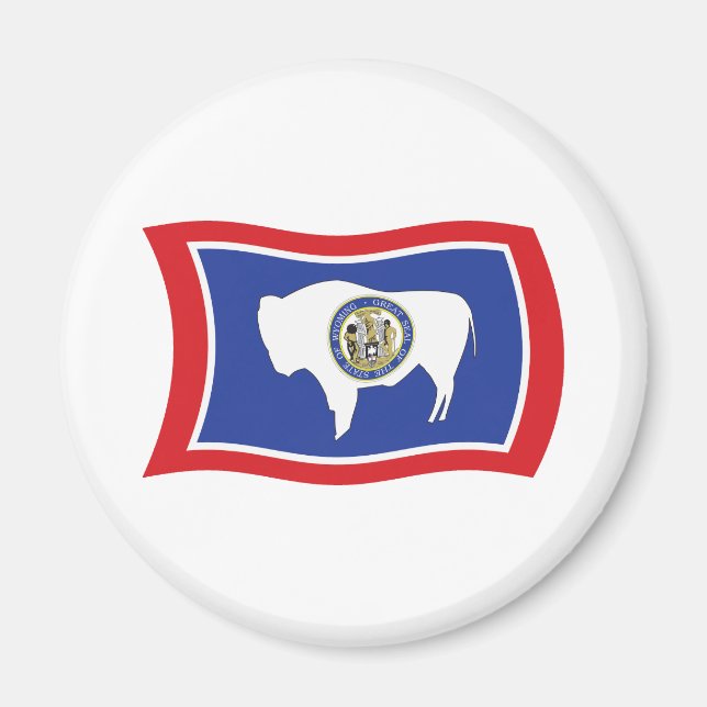 Imã Ímã da Bandeira de Wyoming (Frente)