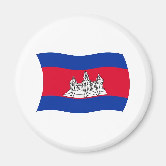Imã Ímã da Bandeira do Camboja (Frente)