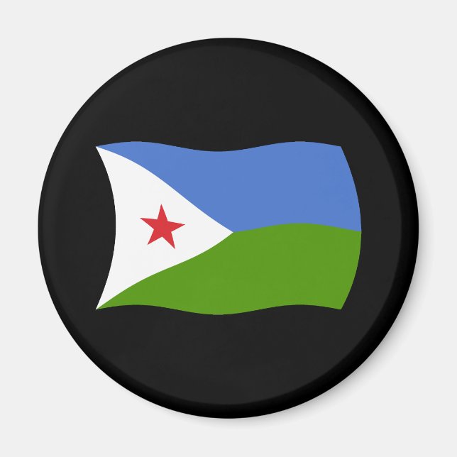 Imã Ímã da Bandeira do Djibuti (Frente)
