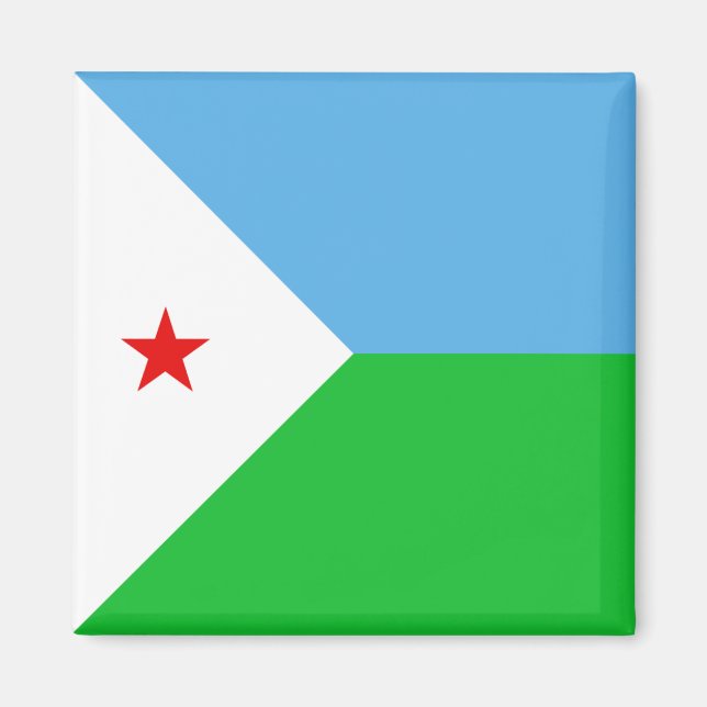 Imã Ímã da Bandeira do Djibuti (Frente)