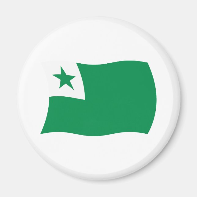 Imã Ímã da Bandeira do Esperanto (Frente)