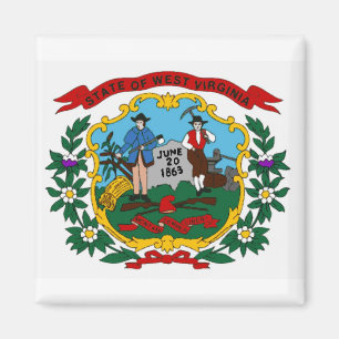 Imã Ímã da bandeira do estado de West Virginia