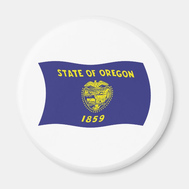 Imã Ímã da Bandeira do Oregon (Frente)