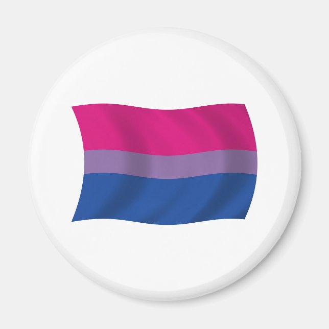 Imã Ímã da Bandeira do Orgulho Bissexual (Frente)