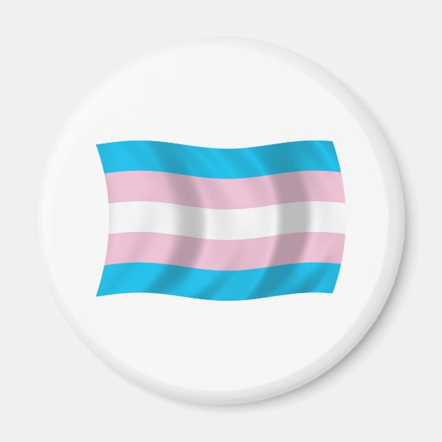 Imã Ímã da Bandeira do Orgulho Transgênero (Frente)