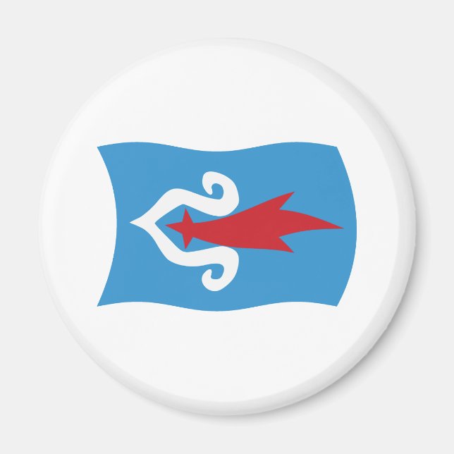 Imã Ímã da Bandeira do Povo Ainu (Frente)