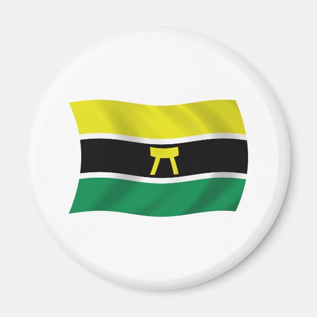Imã Ímã da Bandeira do Povo Ashanti (Frente)