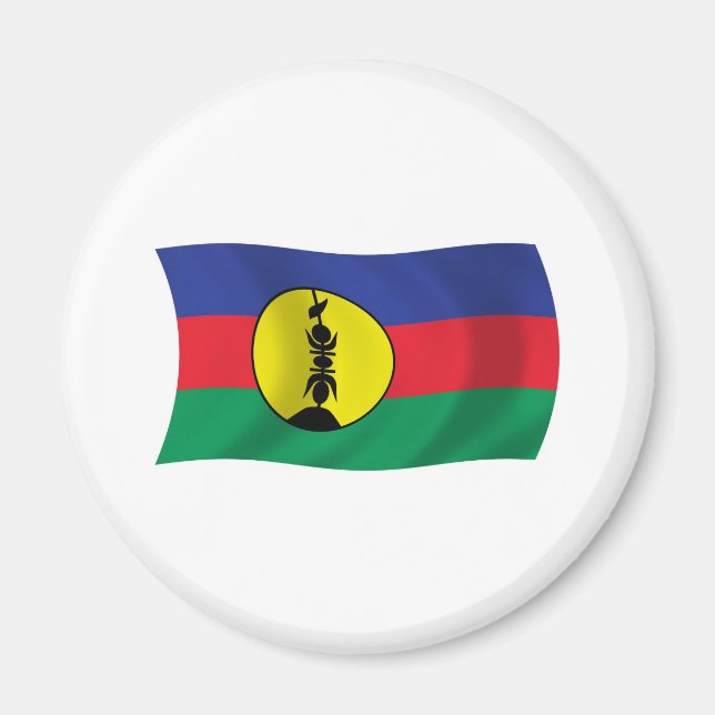 Imã Ímã da Bandeira do Povo Kanak (Frente)