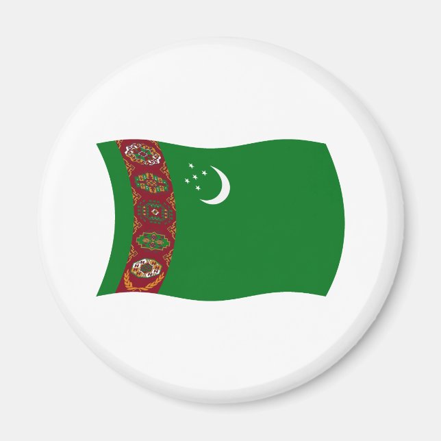 Imã Ímã da Bandeira do Turcomenistão (Frente)