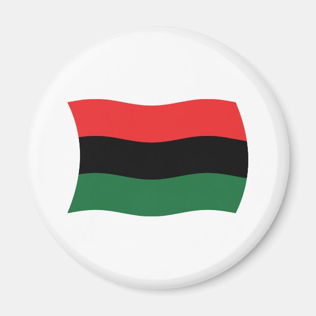 Imã Ímã da Bandeira Pan-Africana (UNIA) (Frente)