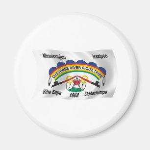 Imã Ímã da Bandeira Sioux do Rio Cheyenne