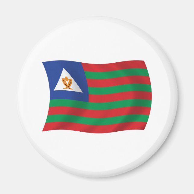 Imã Ímã da Bandeira Tribal Bubi (Frente)