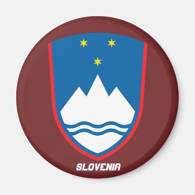 Imã Ímã da brasão de Slovenia (Frente)