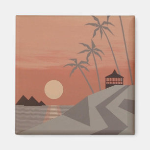 Imã Ímã da CABANA do POR DO SOL