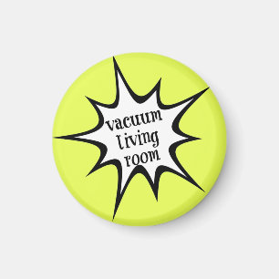 Imã ímã da carta da tarefa - sala de visitas do vác