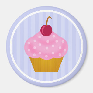Imã Ímã da cereja do cupcake de Kawaii