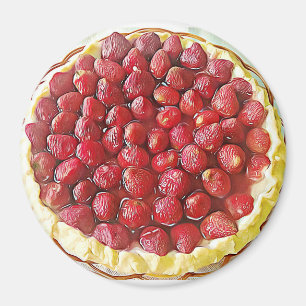 Imã Ímã da comida da torta da morango