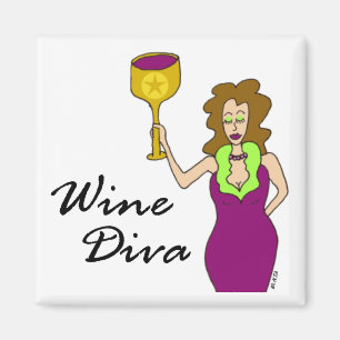Imã Ímã da diva do vinho (nenhum dizer)