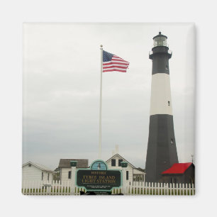 Imã Ímã da estação do farol da ilha de Tybee