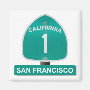 Imã Ímã da estrada 1 de San Francisco Califórnia