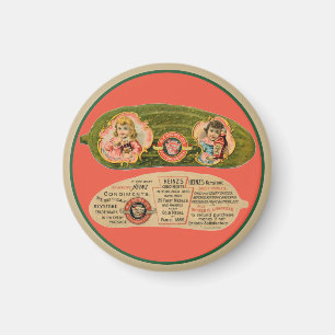 Imã Ímã da etiqueta da salmoura do vintage