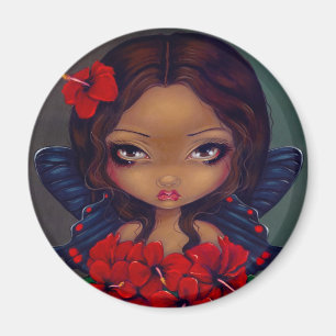Imã "Ímã da fada vermelha do hibiscus"