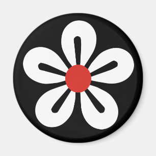 Imã Ímã da flor branca