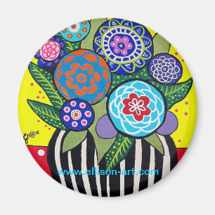 Imã Ímã da flor da arte popular do divertimento