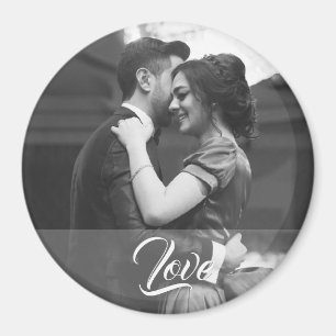 Imã Ímã da foto do casamento com amor do texto