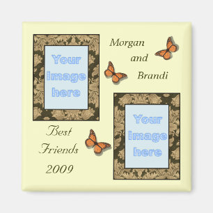 Imã Ímã da foto dos melhores amigos do impressão do