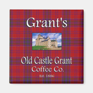 Imã Ímã da Grant's Old Castle Grant Coffee Co.