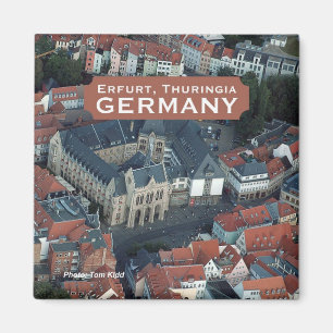 Imã Ímã da lembrança da foto de Erfurt, Alemanha do