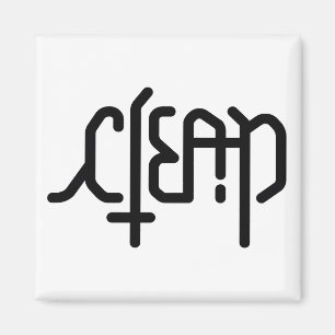 Imã Ímã da máquina de lavar louça de Ambigram