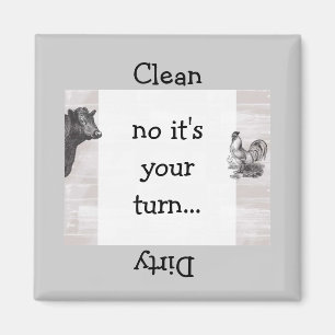 Imã Ímã da máquina de lavar louça do galo da vaca 